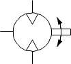 Druckluftmotor mit Mittelauspuff