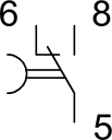 Changeover switch (switch-off delayed)