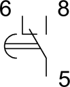 Changeover switch (switch-on delayed)