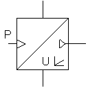 Pneumatic analog pressure sensor (electrical part)