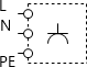 Plug socket with ground contact