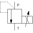 Proportional pressure relief valve